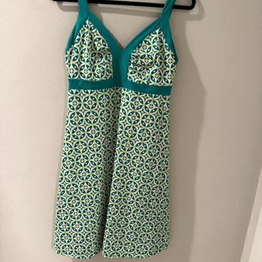 Patagonia Women's Minette Dress Green Blue Sundress Size (M) Medium